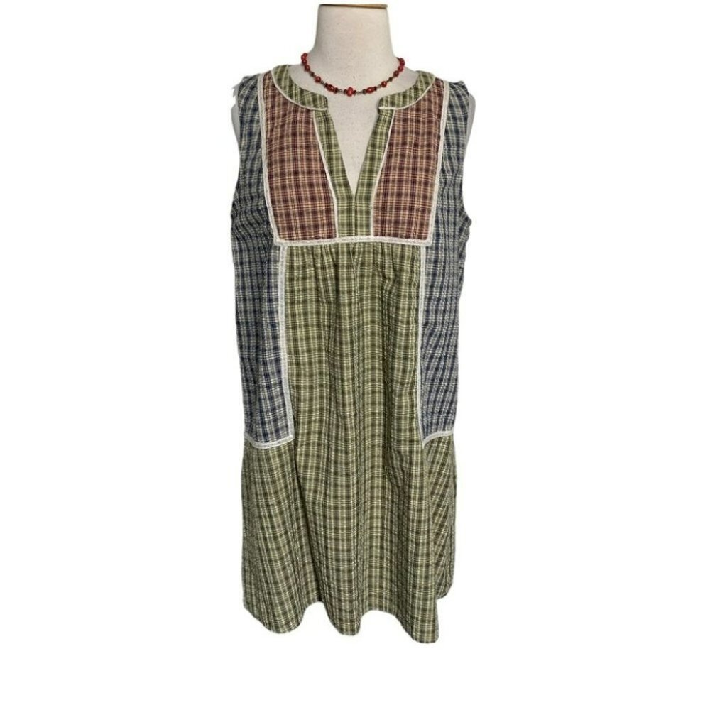 Anthropologie Multicolor Plaid Dress